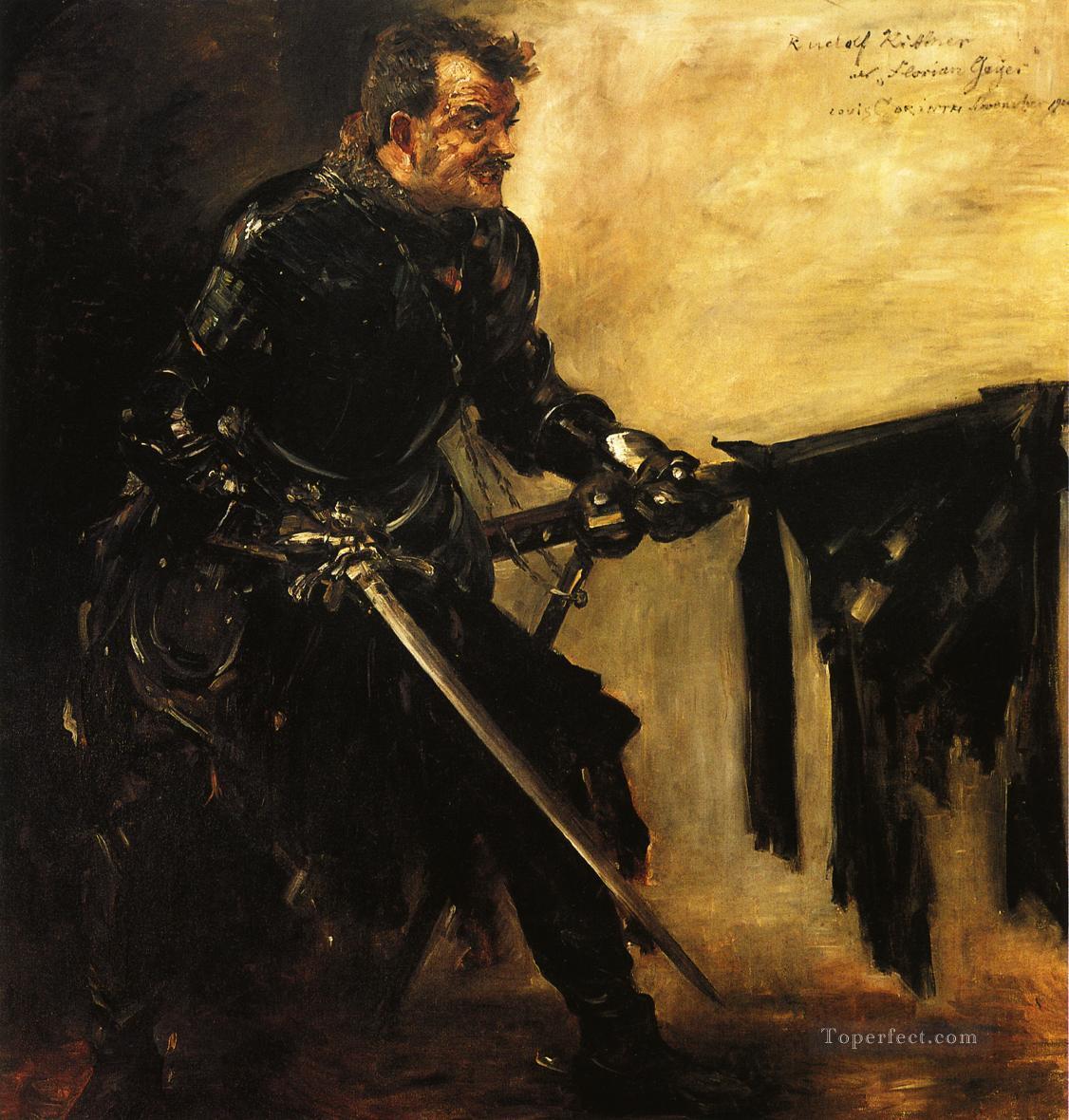 Rudolph Rittner as Florian Geyer First Version Lovis Corinth Oil Paintings